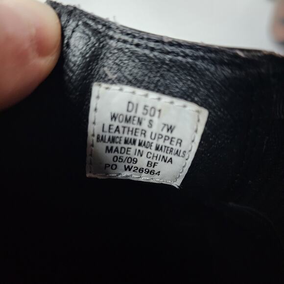 Dingo Western Boots Womens Sz 7W Black Leather Low Ankle Western Casual Booties - Picture 11 of 11